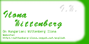 ilona wittenberg business card
